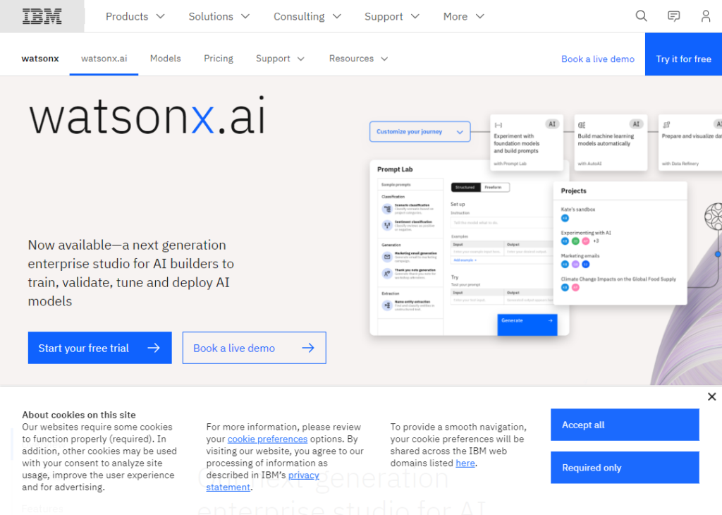 WatsonX.ai by IBM