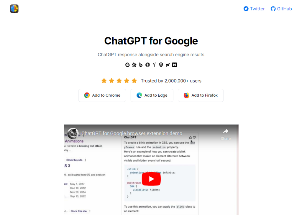 ChatGPT for Google