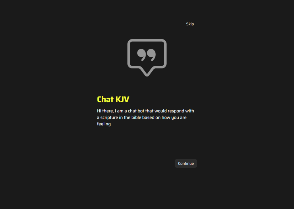 Chat KJV