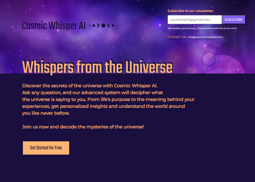 Cosmic Whisper AI