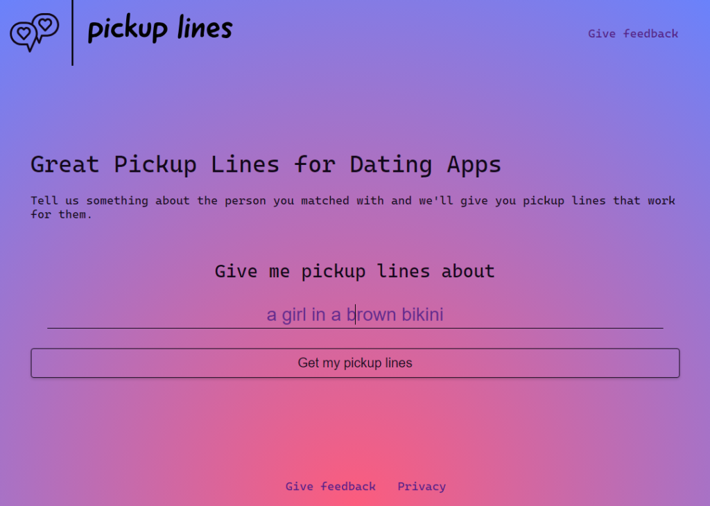 Pickup-lines