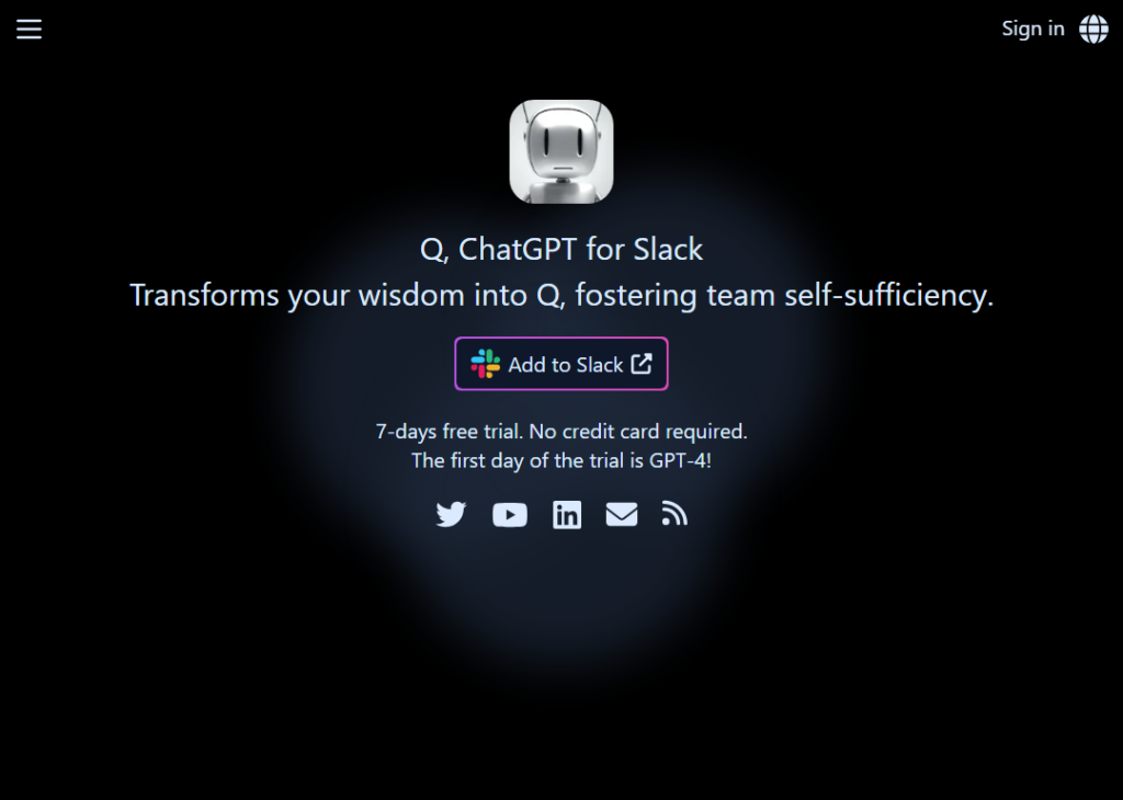 Q Slack Chatbot