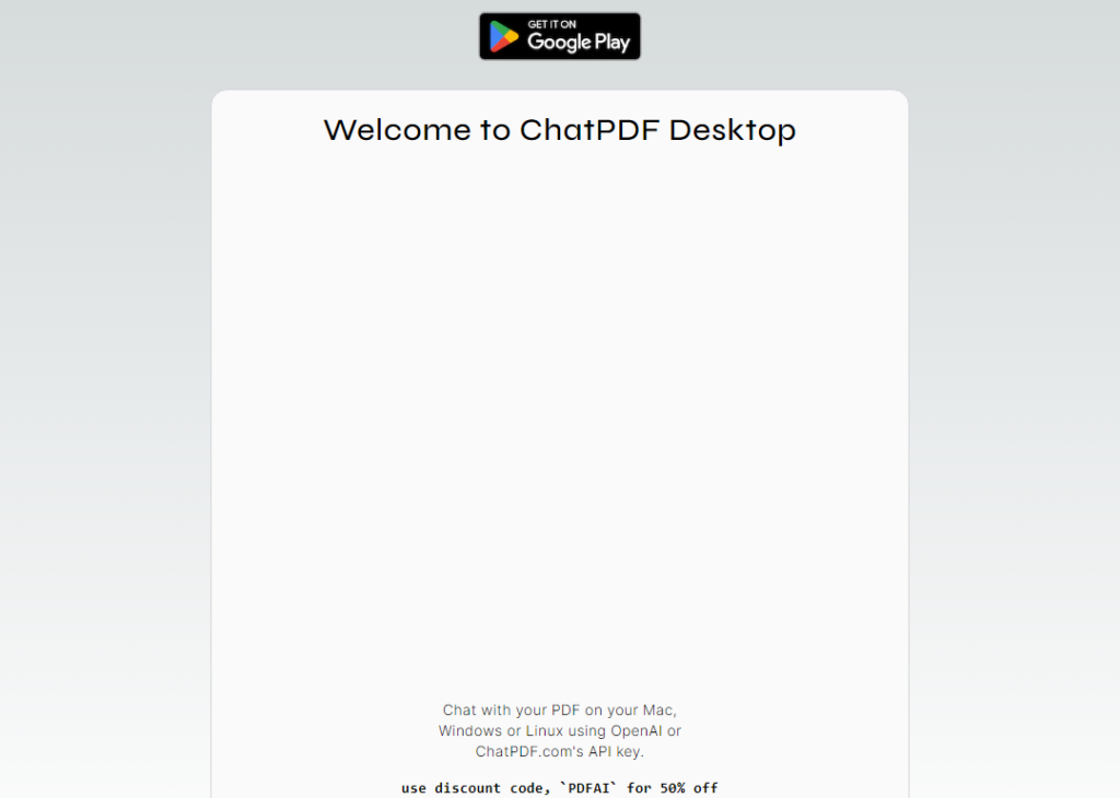 ChatPDF for Desktop