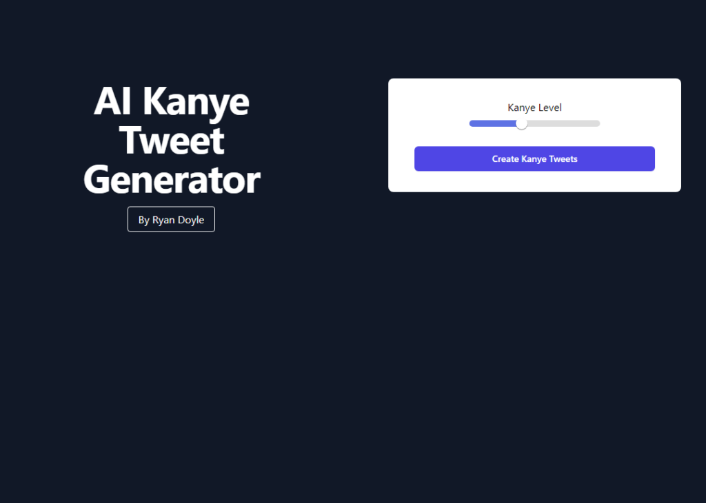 Kanye Tweet Generator