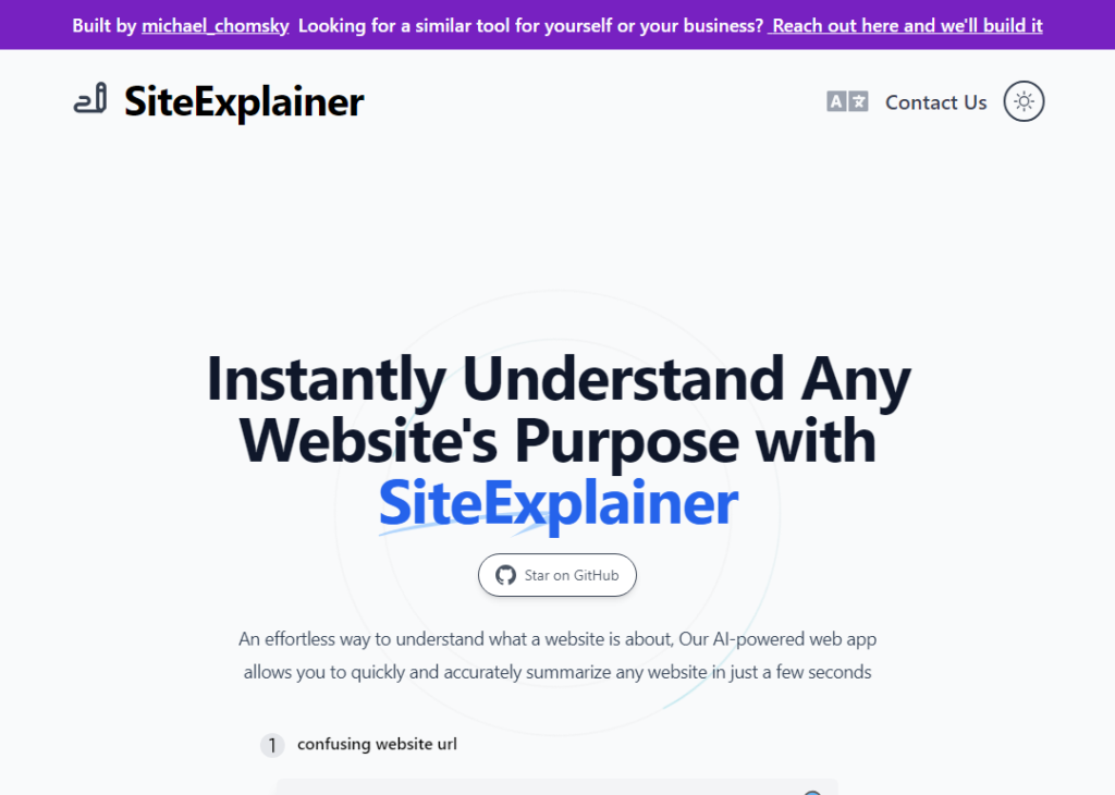 SiteExplainer