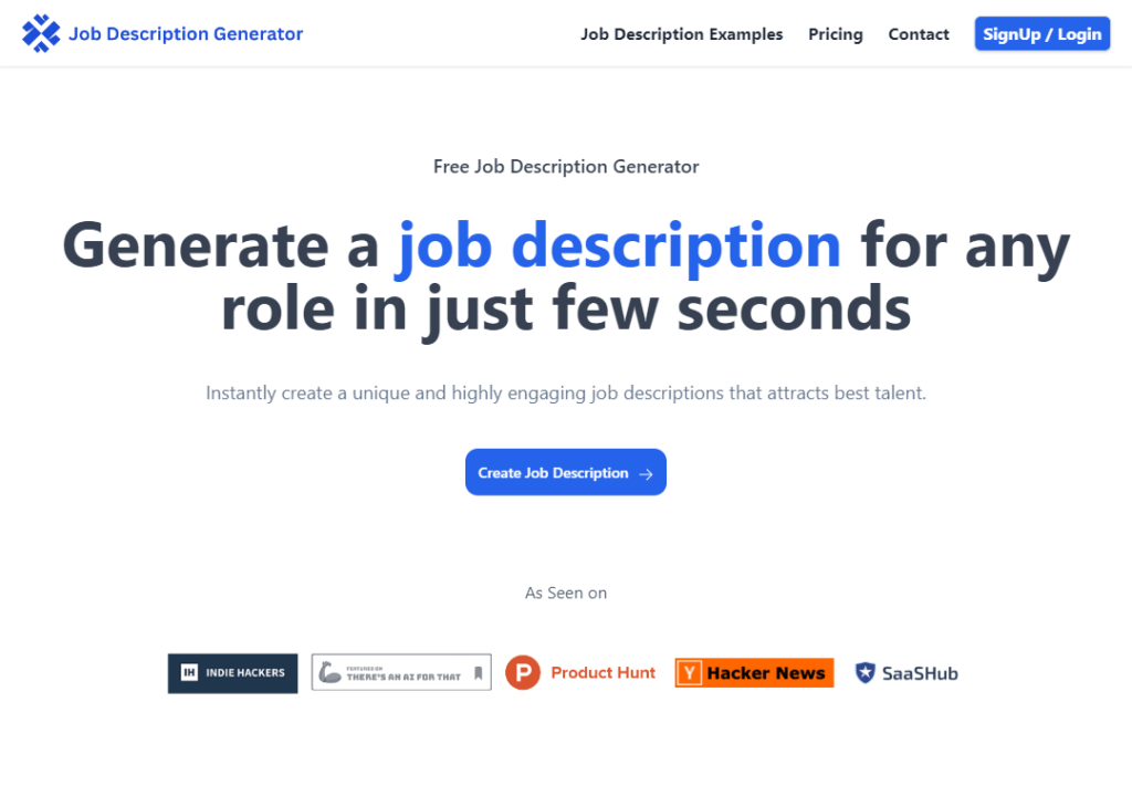 JobDescriptionGenerator