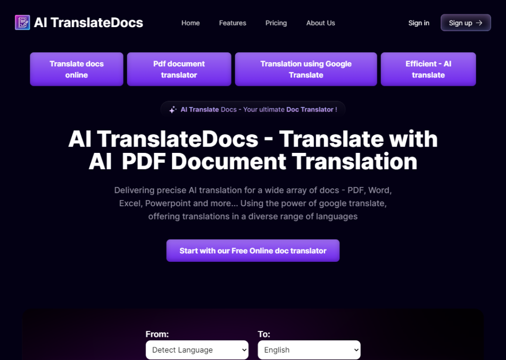 AI TranslateDocs