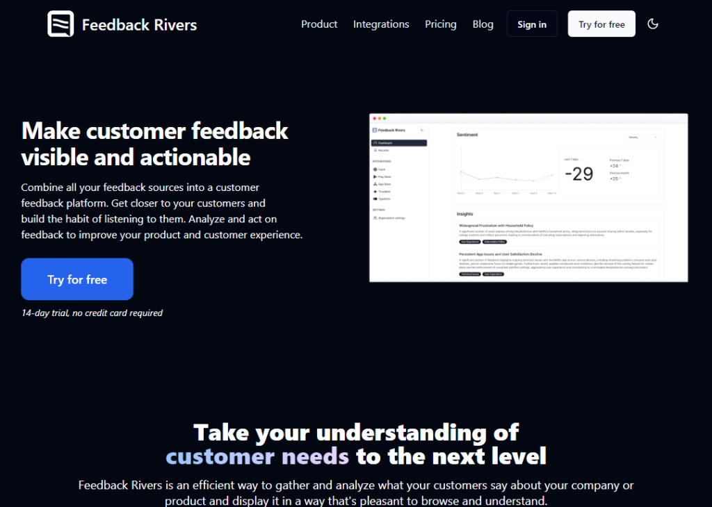 Feedback Rivers