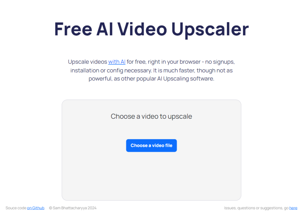 Free AI Video Upscaler