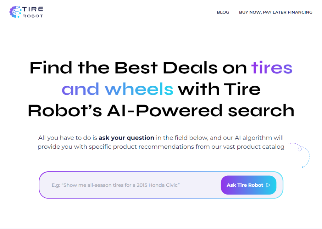 Tire Robot AI Deal Finder