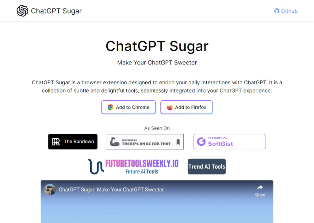 ChatGPT Sugar