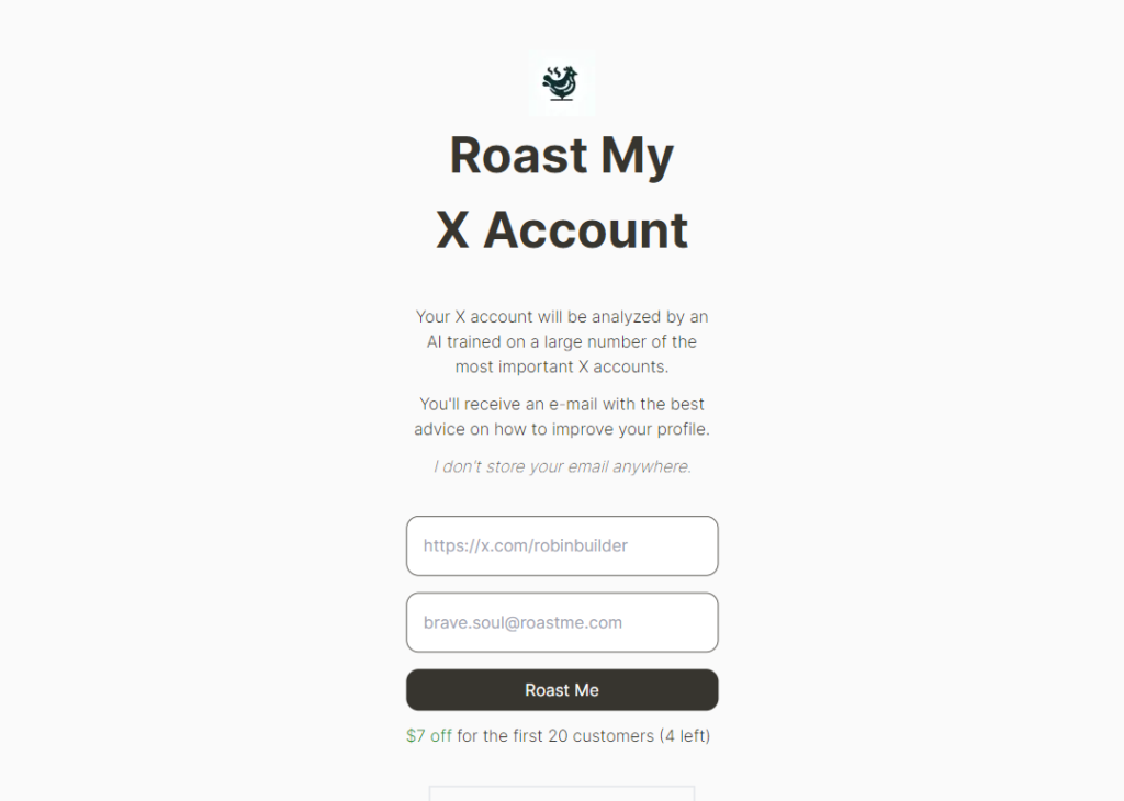 Roast My X Account