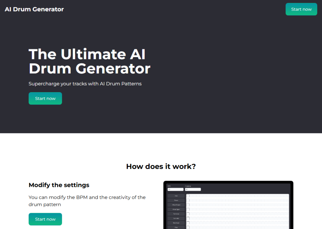 AI Drum Generator