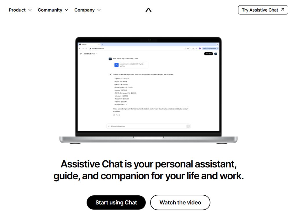 Assistive Chat