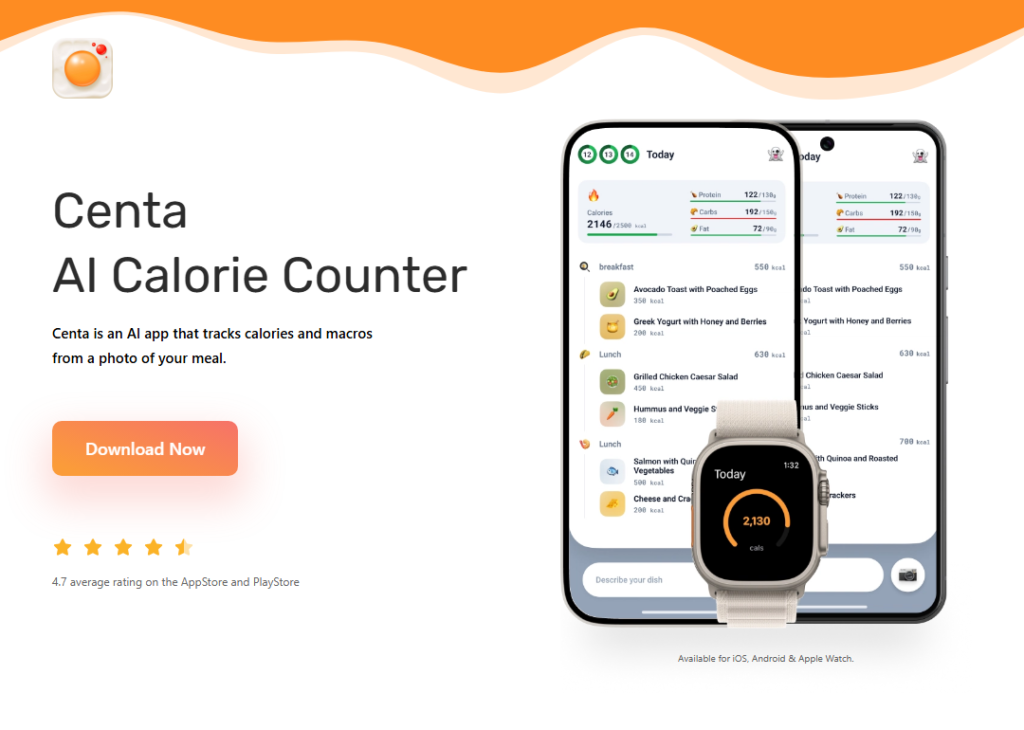 Centa – AI Calorie Counter