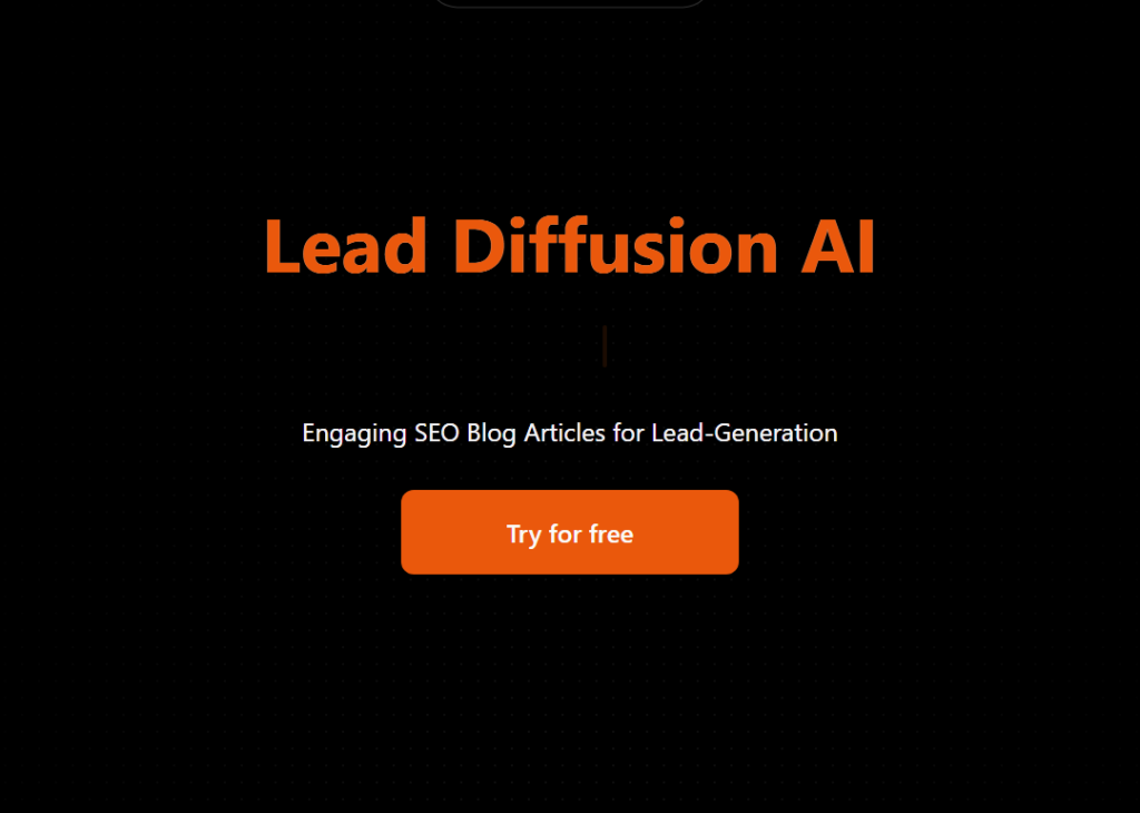 Lead Diffusion AI