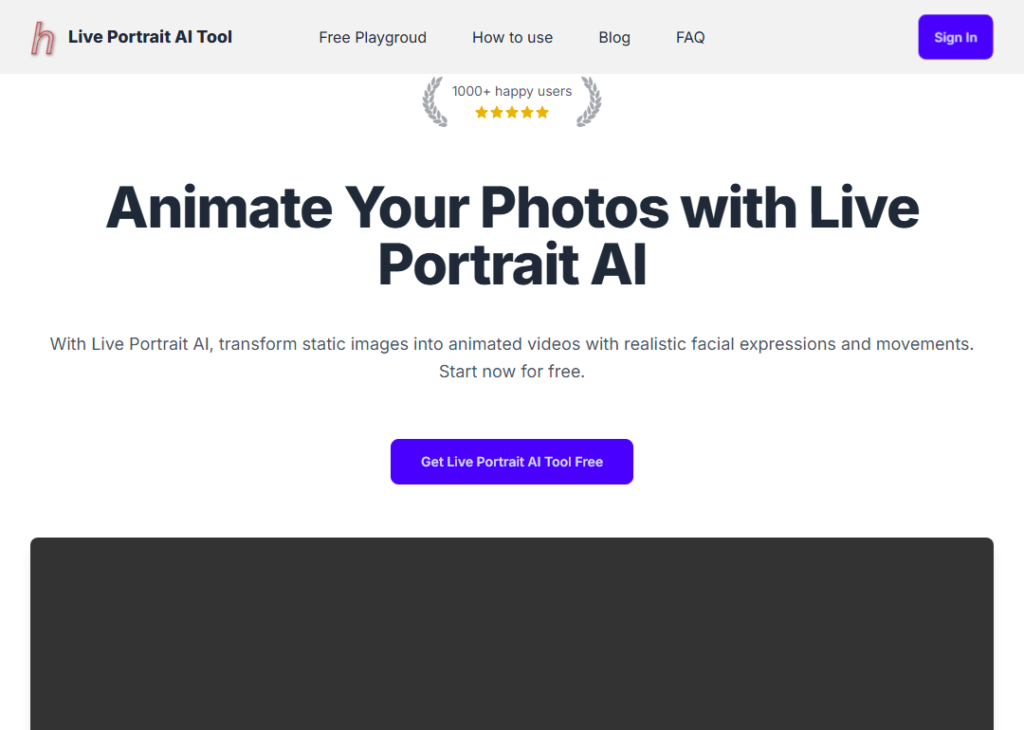 Live Portrait AI Tool