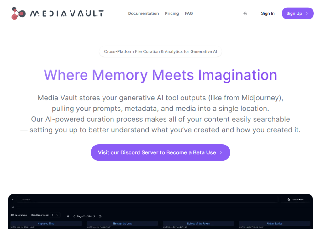 Media Vault AI