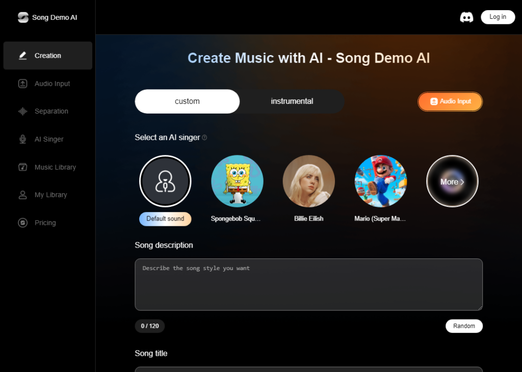 Song Demo AI