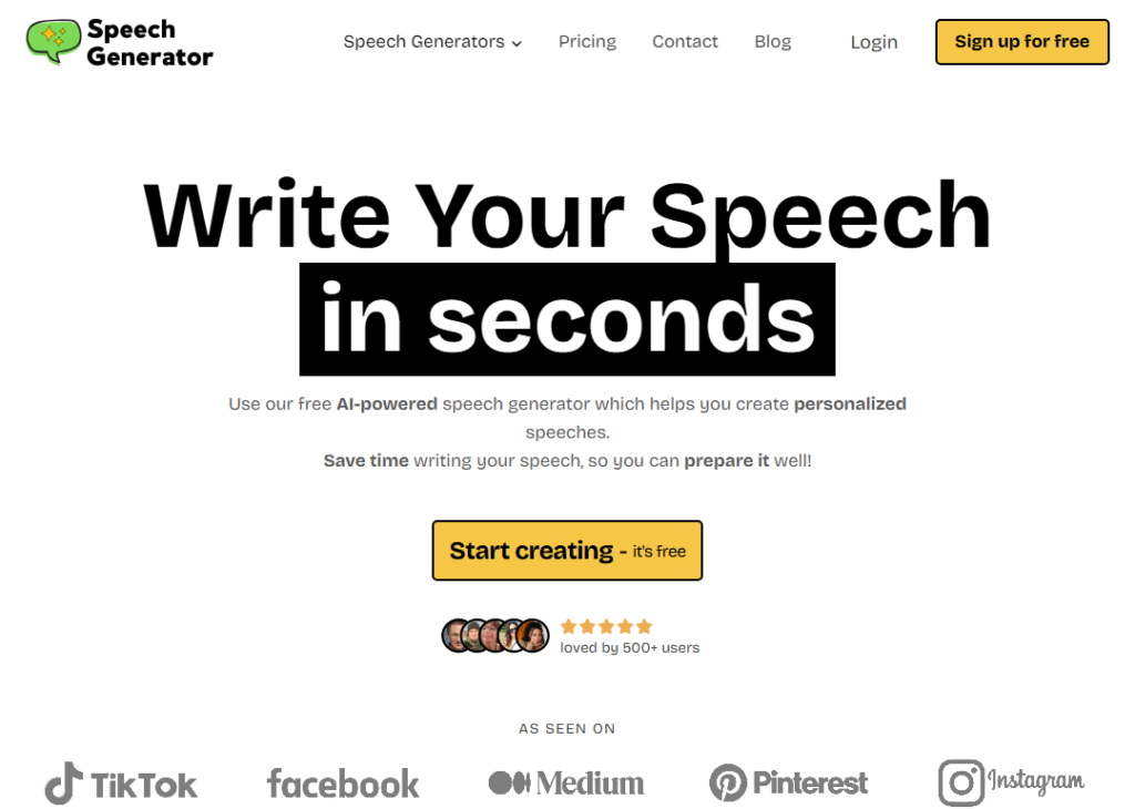 AI Speech Generator