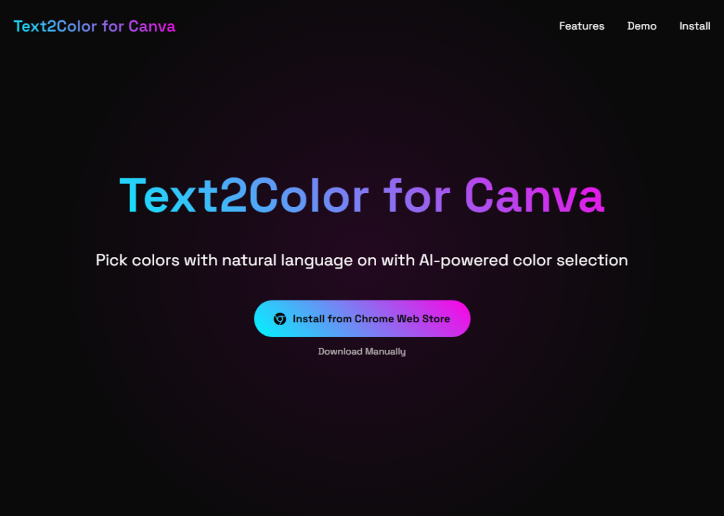 Text2Color for Canva