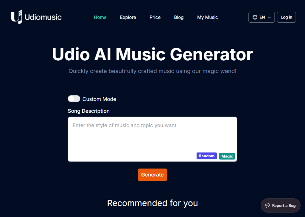 Udio AI Music Generator