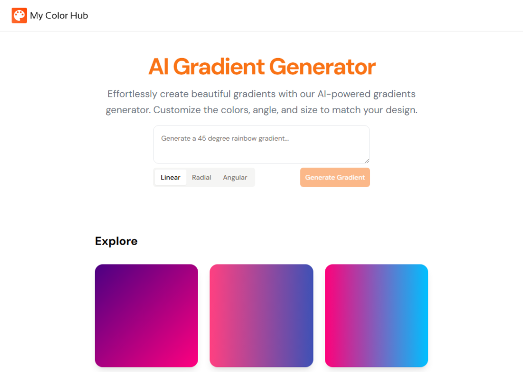 AI Gradient Generator