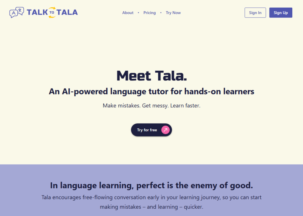 Talk to Tala