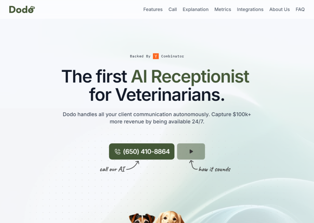 Dodo – Veterinary Front Desk Assistant