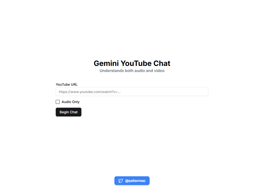 Gemini YouTube Chat